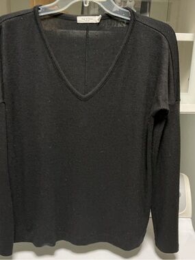rag & bone Lightweight Black V-Neck Sweater, Women’s Small